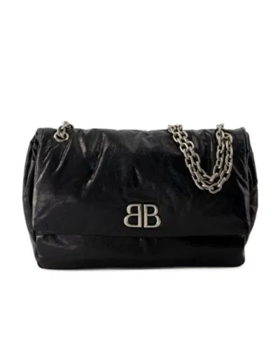 BALENCIAGA BALENCIAGA MONACO CHAIN SHOULDER BAG