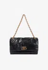 Balenciaga Women's Leather Medium Monaco Shoulder Bag In Black