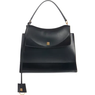 Balenciaga Medium Nano Leather Top Handle Bag In Black