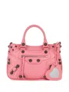 Balenciaga Nappa Leather Neo Cagole S Bag In Pink
