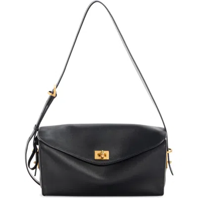 Balenciaga Medium Paris Vii Leather Shoulder Bag In Black