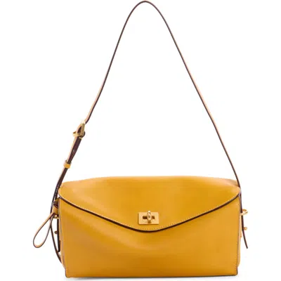 Balenciaga Medium Paris Vii Leather Shoulder Bag In Gold