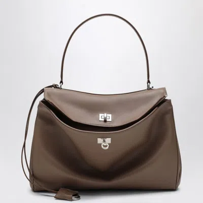 Balenciaga Medium Rodeo Bag In Taupe Smooth Calfskin Women In White
