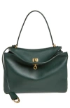 Balenciaga Medium Rodeo Leather Handbag In 3614 Pine Green