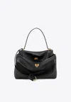 Balenciaga Medium Rodeo Leather Shoulder Bag In Black