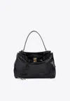 Balenciaga Medium Rodeo Top Handle Bag In Croc-embossed Leather