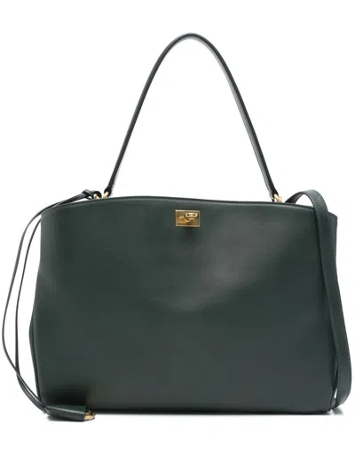 Balenciaga Medium Rodeo Tote Bag In Green