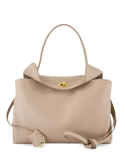 Balenciaga Medium Rodeo Tote Bag In Neutral