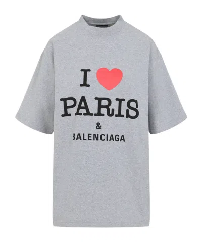 BALENCIAGA BALENCIAGA I LOVE PARIS PRINTED MEDIUM-FIT T-SHIRT