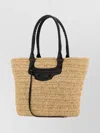 Balenciaga Women Raffia Medium Le City Shopping Bag In Brown