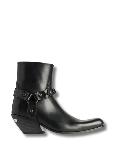 Balenciaga Memphis Harness Detail Boots In Black