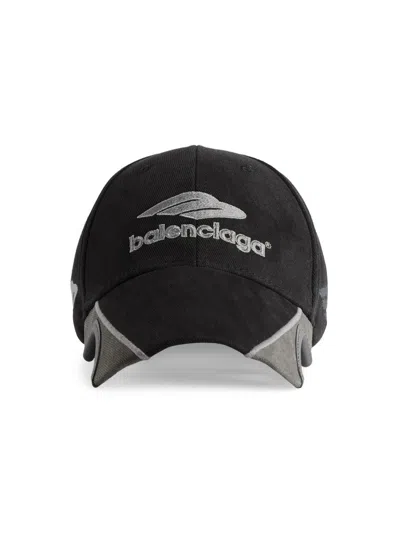 Balenciaga Men's 3b Football Cap In Black