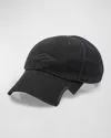 Balenciaga Black Cotton Loop Sports Icon Cap In 1000 Black