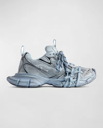 Balenciaga Men 3xl Extreme Lace Sneakers In Gray