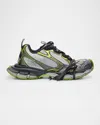 Balenciaga Mesh Upper Runner Reflective Accents In 9237 White/grey/green/yel