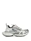 Balenciaga 3xl Split Logo Nylon And Mesh Sneakers In Multi