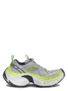 Balenciaga Multicolor Mesh And Rubber 6xl Sneakers In Silver