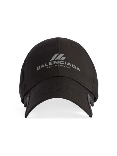 Balenciaga Men's Activewear Cap In Black