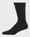 Balenciaga Men's Activewear Technical Socks In 1081 Black/reflective