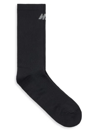 Balenciaga Men's Activewear Technical Socks In Black