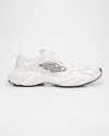 Balenciaga Monday White Low Top Sneakers With Logo Detail And Embossed Size On The Rear In Leather And Fabric M In White