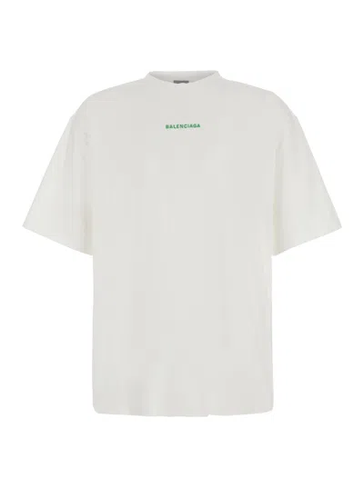 Balenciaga Men's Back Dry T-shirt In White