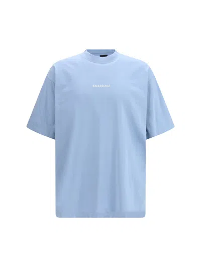 Balenciaga Men Back Short-sleeve T-shirt In Black