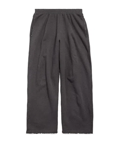 Balenciaga Men's Baggy Pants In Dark Heather Grey In Gray