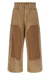 Balenciaga Straight Trousers Contrast Panels In Multi