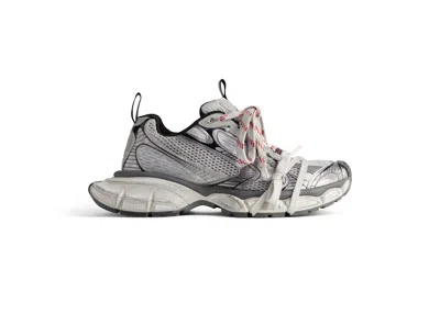 Pre-owned Balenciaga Men's  3xl Sneakers In Grey/white/red