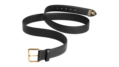 Pre-owned Balenciaga Men's  Automobil Lamborghini Classic Belt In Black