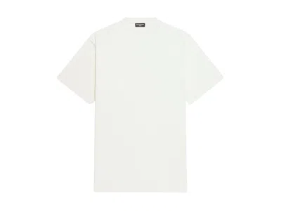 Pre-owned Balenciaga Men's  Back Hem Long Boxy Fit T-shirt In White