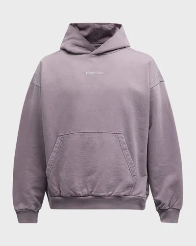 Balenciaga Men's  Back Hoodie Medium Fit In Pink