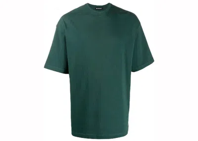 Pre-owned Balenciaga Men's  Backlogo T-shirt In Green/white