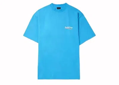 Pre-owned Balenciaga Men's  Campaign Oversize T-shirt In Blue