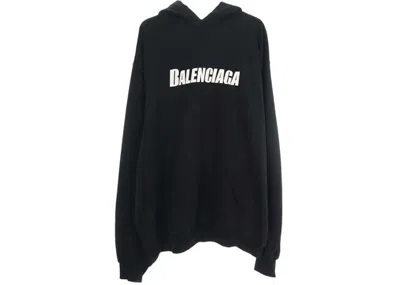 Pre-owned Balenciaga Men's  Caps Boxy Oversized Fit Hoodie In Black