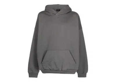 Pre-owned Balenciaga Men's  Care Label Hoodie In Grey/black