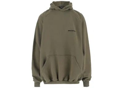 Pre-owned Balenciaga Men's  Cotton Hooded In Khaki Green