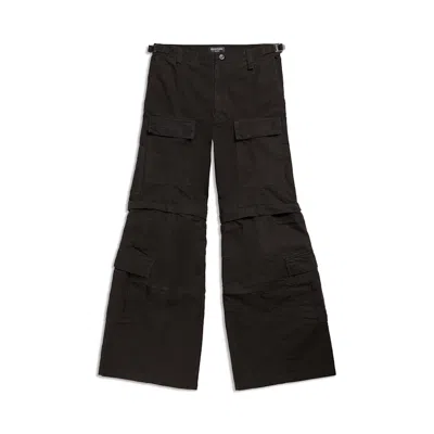 Pre-owned Balenciaga Men's  Flared Cargo Trousers In Black