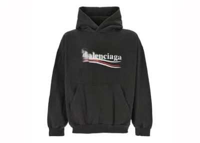 Pre-owned Balenciaga Men's  Logo Hoodie In Black