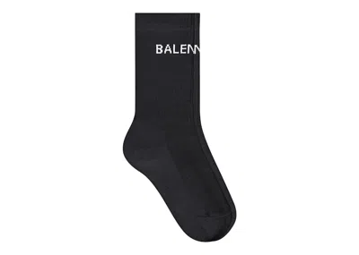 Pre-owned Balenciaga Men's  Logo Socks In Black/white In Multi