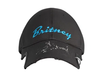 Pre-owned Balenciaga Men's  Music Britney Spears Series Cap In Faded Black/blue