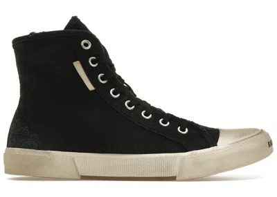 Pre-owned Balenciaga Men's  Paris High Top Sneakers In Black/white