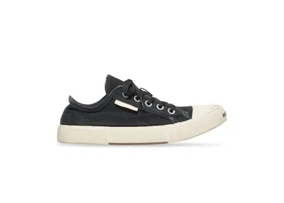 Pre-owned Balenciaga Men's  Paris Low Top Sneakers In Black/white
