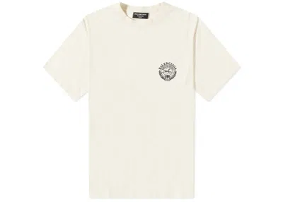 Pre-owned Balenciaga Men's  Scissor Crest T-shirt In Cream/black In Multi