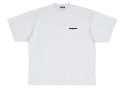 Pre-owned Balenciaga Men's  Strike 1917 Oversized T-shirt In Grey