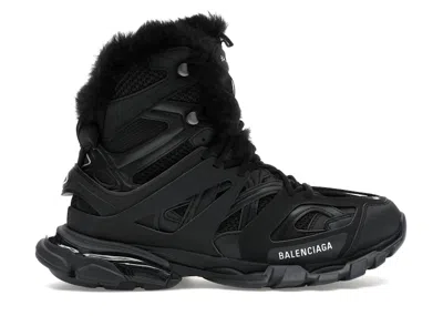 Pre-owned Balenciaga Men's  Track Hike Boots Sneakers In Black