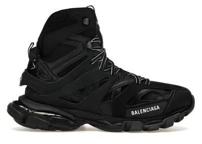 Pre-owned Balenciaga Men's  Track Hike Sneakers In Black/white