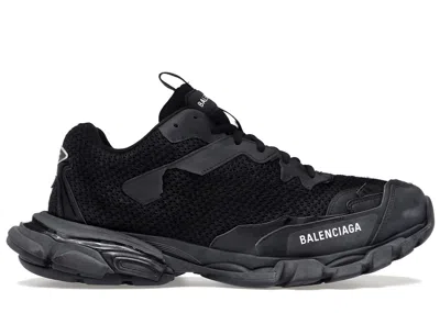 Pre-owned Balenciaga Men's  Track.3 Sneakers In Black