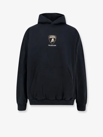 Balenciaga Men  X Automobili Lamborghini Cotton Sweatshirt In Blue